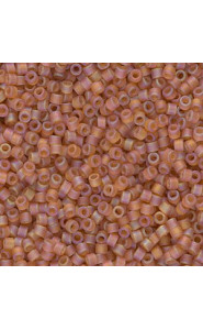 Miyuki delica Beads 11/0 - Matted transparent topaz ab DB-866